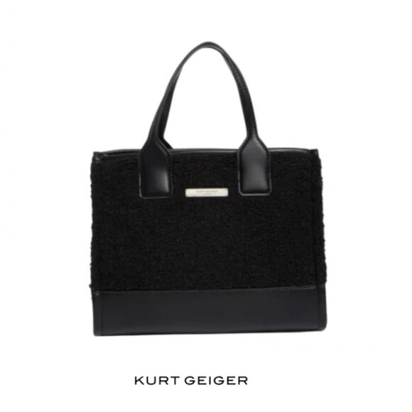 Kurt Geiger Small Faux Shearling Tote Bag NWT - Picture 1 of 10
